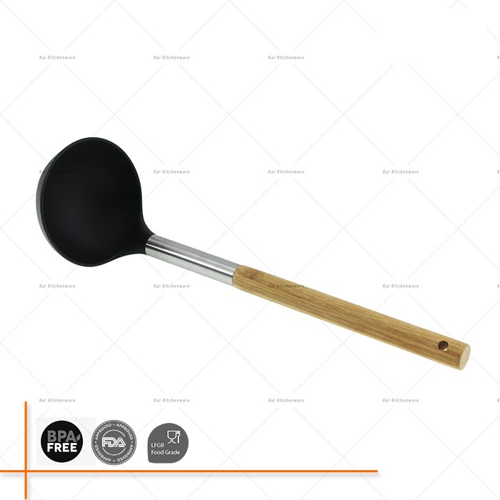 D00012 - Nylon Ladle with Bamboo Handle | Kai Kitchenlife