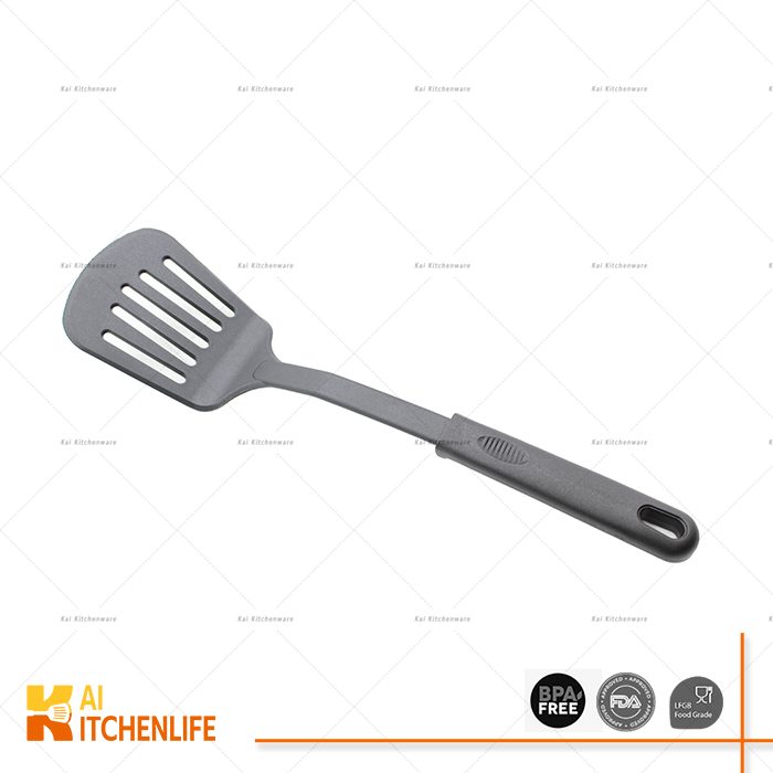 D00108 - Nylon Slotted Turner,Black | Kai Kitchenlife