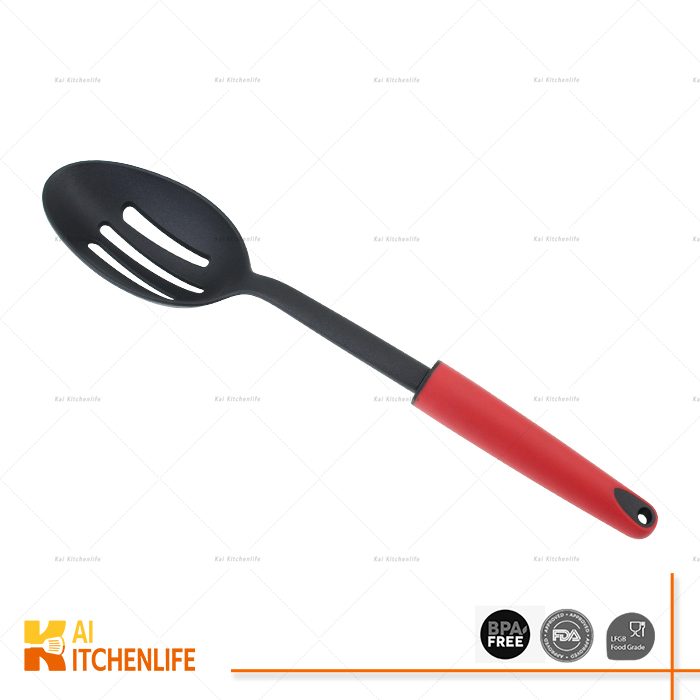 D00189 - Nonstick Slotted Spoon H26 | Kai Kitchenlife