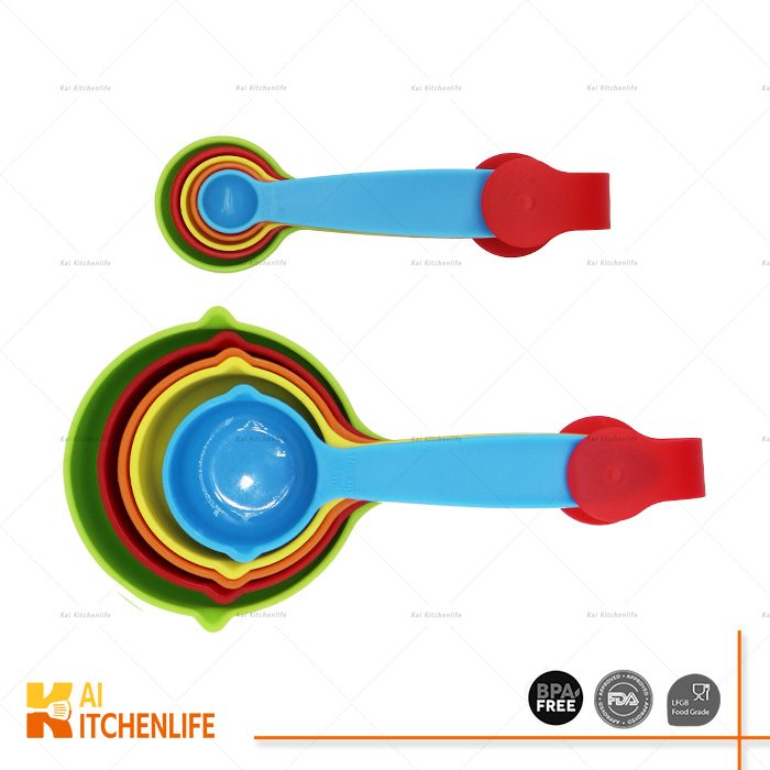 D00474 - Rainbow Measuring Cups and Spoons Set | Kai Kitchenlife
