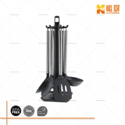 7pc Cooking Utensils with Rotating Stand